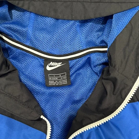 Nike Kids Blue and Black Raincoat - Picture 5 of 6